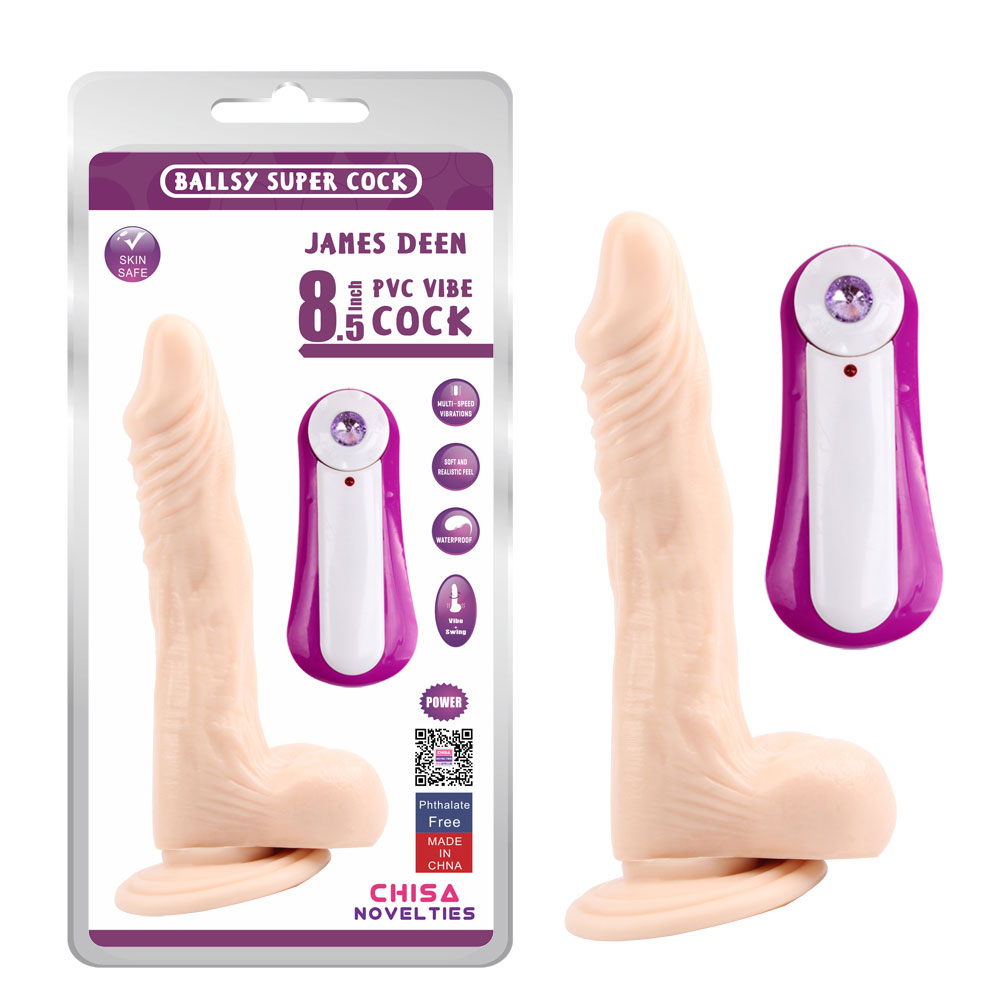 JAMES DEEN 8.5 Dildo-Daging Bergetar